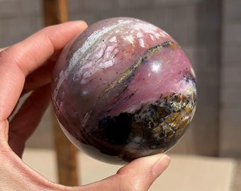 Pink Strawberry Opal Sphere