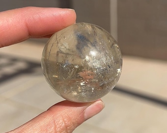 Rainbow Champagne Citrine Sphere from Brazil #2
