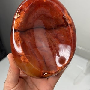 Red Carnelian Agate Crystal Bowl #02
