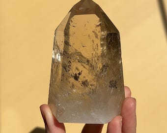 Ultra Clear, Natural Citrine Tower from Brazil #CT3 - High Quality