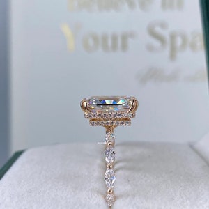 2カラットの婚約指輪、輝くハーフブライダルセットリング、モアッサナイトの記念リング、結婚指輪セット、ダイヤモンドリングセット、彼女への記念日の贈り物