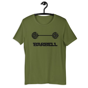 Star Wars Bodybuilding Barbell T-Shirt, Funny Nerdy Bodybuilding T-shirt, Unisex Shirt, Star Wars Gym T-shirt, Workout Shirt