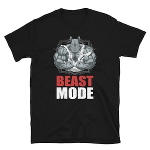 Beast Mode Gym T-Shirt - Unleash Your Inner Strength and Power.