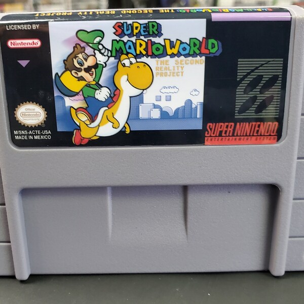 Super Nintendo - Super Mario World: The Second Reality Project - New SNES cartridge - Free Shipping