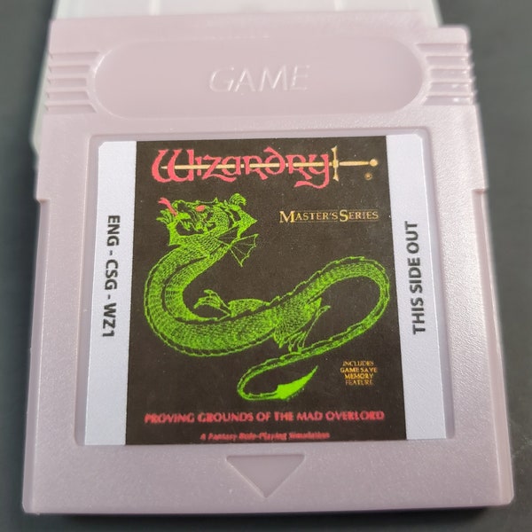 Gameboy Color - Wizardry I: Proving Grounds of the Mad Overlord - New English Translated GB GBC Cartridge - Free Shipping