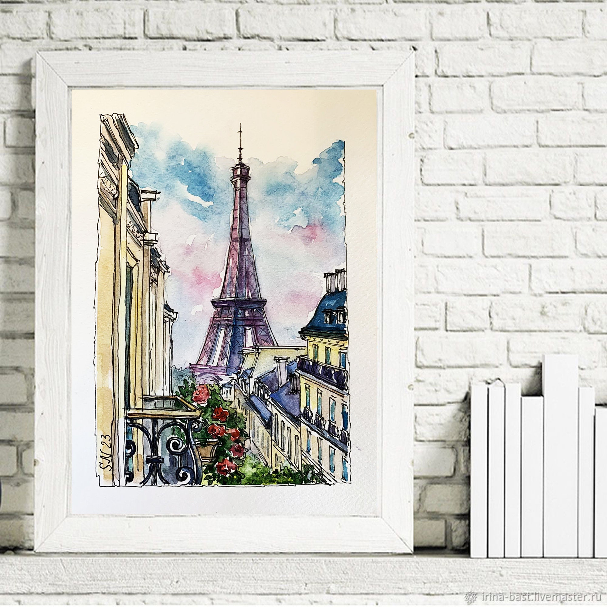 ⚫︎フランスアンティーク⚫︎穏やかな木々 水辺の風景画絵　　paris⚫︎ ⚫︎フランスアンティーク⚫︎穏やかな木々 水辺の風景画絵