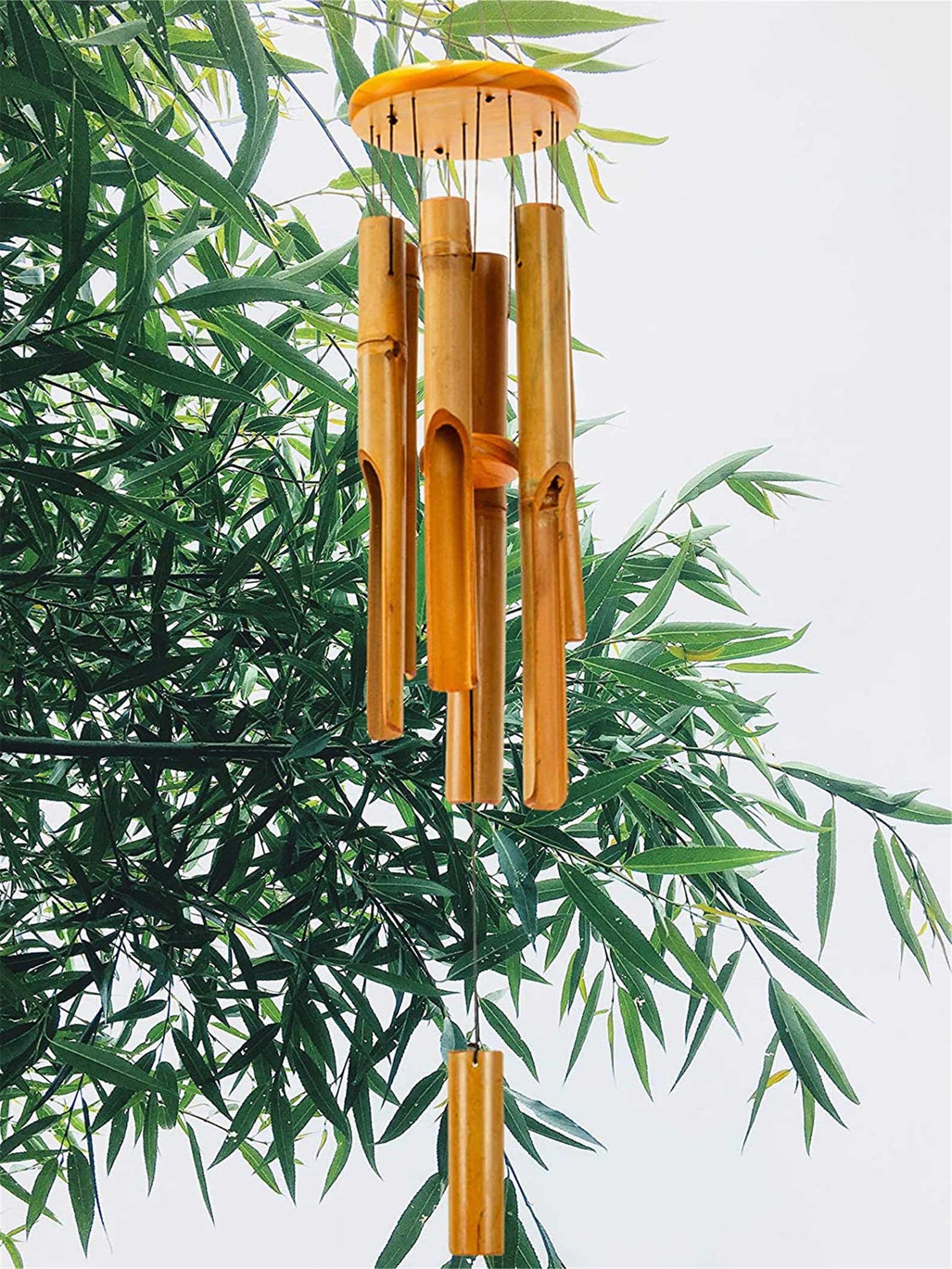 Handmade Bamboo Wind Chimes Decor for Patio Garden or Indoor Etsy