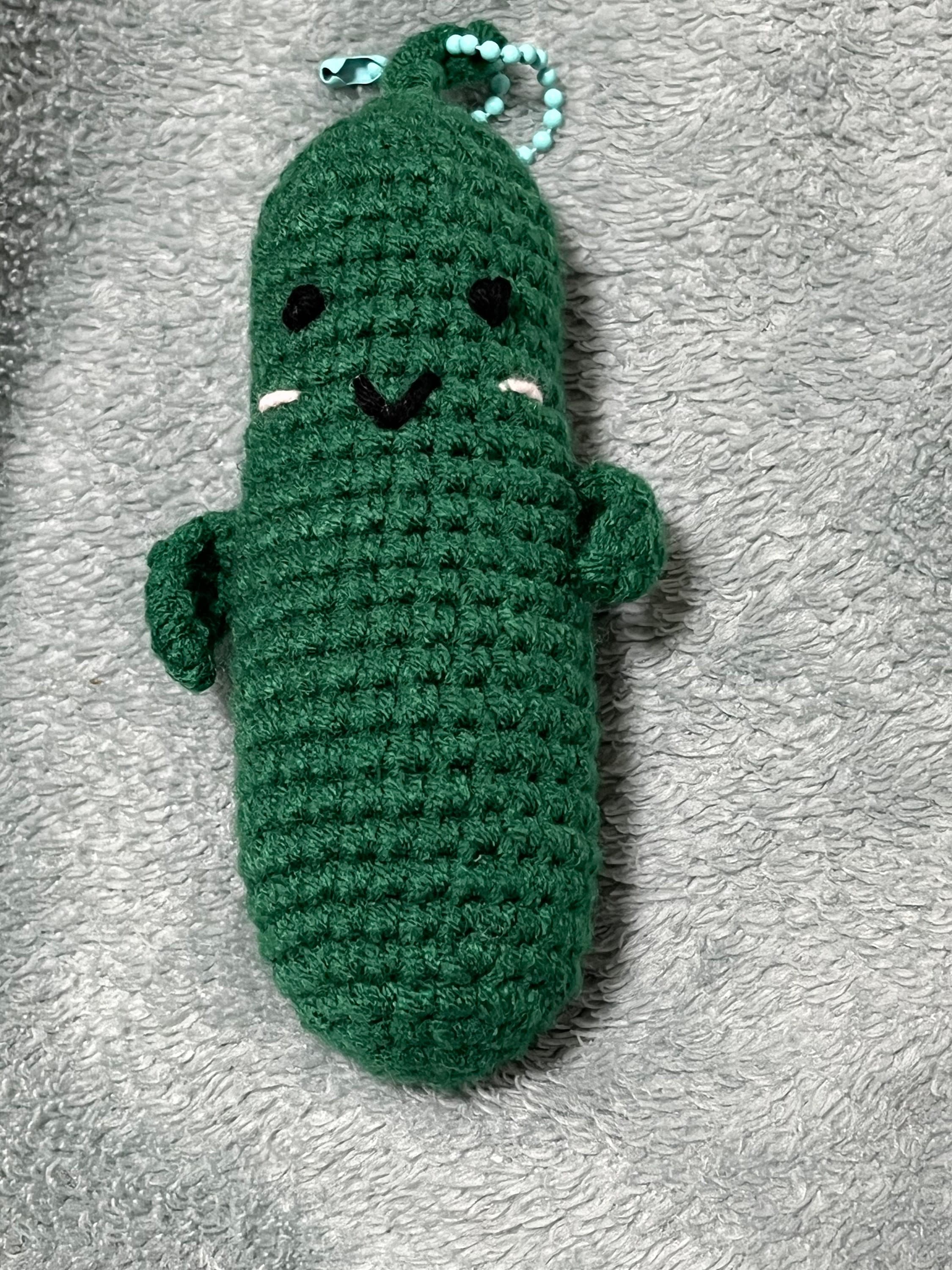 Emotional Support Pickle & Positive Poo Pattern Bundle,us Terms, Handmade  Funny Gift, Crochet Cucumber With Affirmation, Kind of A Big Dill 