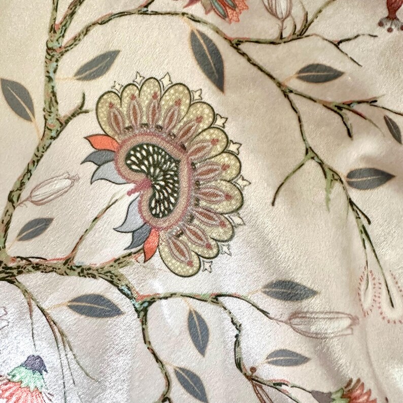 Italian Velvet Hummingbird Exotic Digital Print Velvet Upholstery