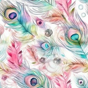 Velvet Print Fabric, Digital Print, Fabric by the Yard Metre Cushions Chair Stool Lampshade Upholstery