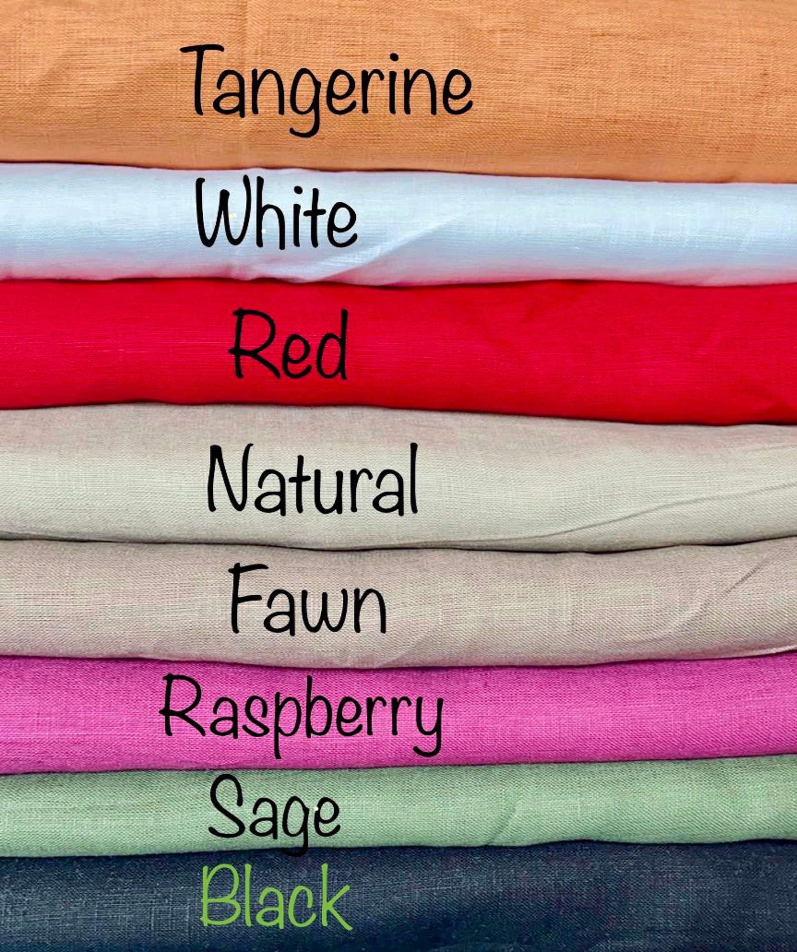 Organic Linen Enzyme Washed 100 Plain Fabric 145CM for Etsy UK