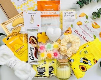 Sunshine Pamper Hamper | Self Care Spa Gift Box | Birthday | Hug In A Box | Pick Me Up | Letterbox |