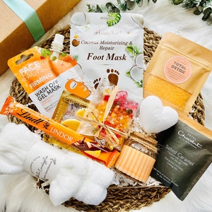 Umarmung in einer Box | Spa Geschenk | Geburtstag für Sie | Gute Besserung | Leckerli-Box | Personalisierte Wellness | Verwöhnkorb | Selbstfürsorge Geschenk |