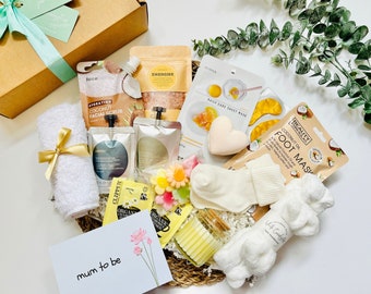 NEW MUMMY Gift Box | Mum To Be Gift | Newborn Baby Gift | Neutral Maternity Pamper Hamper | Pregnancy Spa Gift | Baby Shower | Expectant Mum