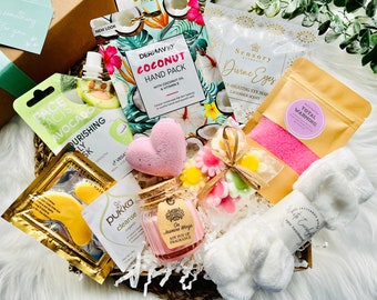 Hygge Style Pamper Hamper For Her | Home Spa Gift Box | Birthday Present | Thank You | Self Care Package | Personalised Gift For Mum, Sister