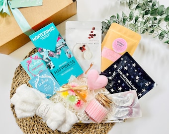 Be Happy Self Care Gift Box | Birthday Feel Good Hamper | Wellness Box | Hug In A Box | For Her | De-Stress | For Mum | Home Spa | Vegan