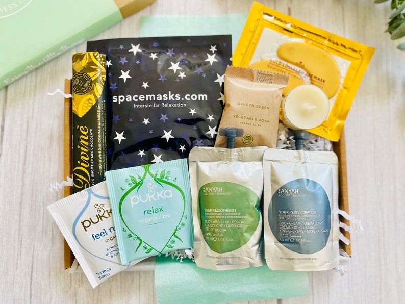 Relaxation Spa Gift Pamper Hamper Birthday Thank You Hug In A Box Get Well Soon Colleague Gift Personalised Self Care Package Relax Spacemask