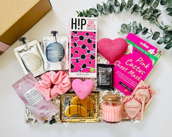 Luxury Vegan Spa Gift Box | Self Care Pamper Hamper For Her | Personalised | Birthday | Easter |