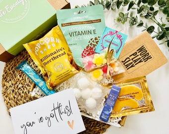 Exam Survival Gift Box | Revision Pick Me Up | Student Self Care Package  | Good Luck With Exams  | Gift For Teenager |  Exam Stress Buster