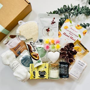 Geburtstags-Verwöhnkorb | Spa-Geschenkbox | Vielen Dank | Gute Besserung | Umarmung in einer Box | Selbstfürsorge | Mama zu sein | New Mum | Bestie | Hol mich ab |
