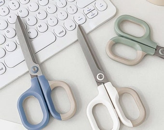 Stainless Steel Hitting Color Scissors ||  15cm Knife Cutter for Paper Handwork Art, Office, School & Household