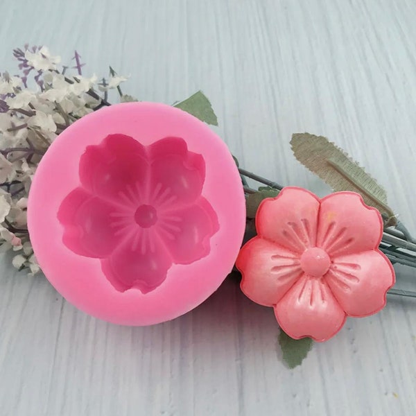 3D Beautiful SAKURA Flower Soft Silicone Mold || Cherry Blossom Soap Mold, Candle Mold, Jelly, Ice, Chocolate Decoration Mold