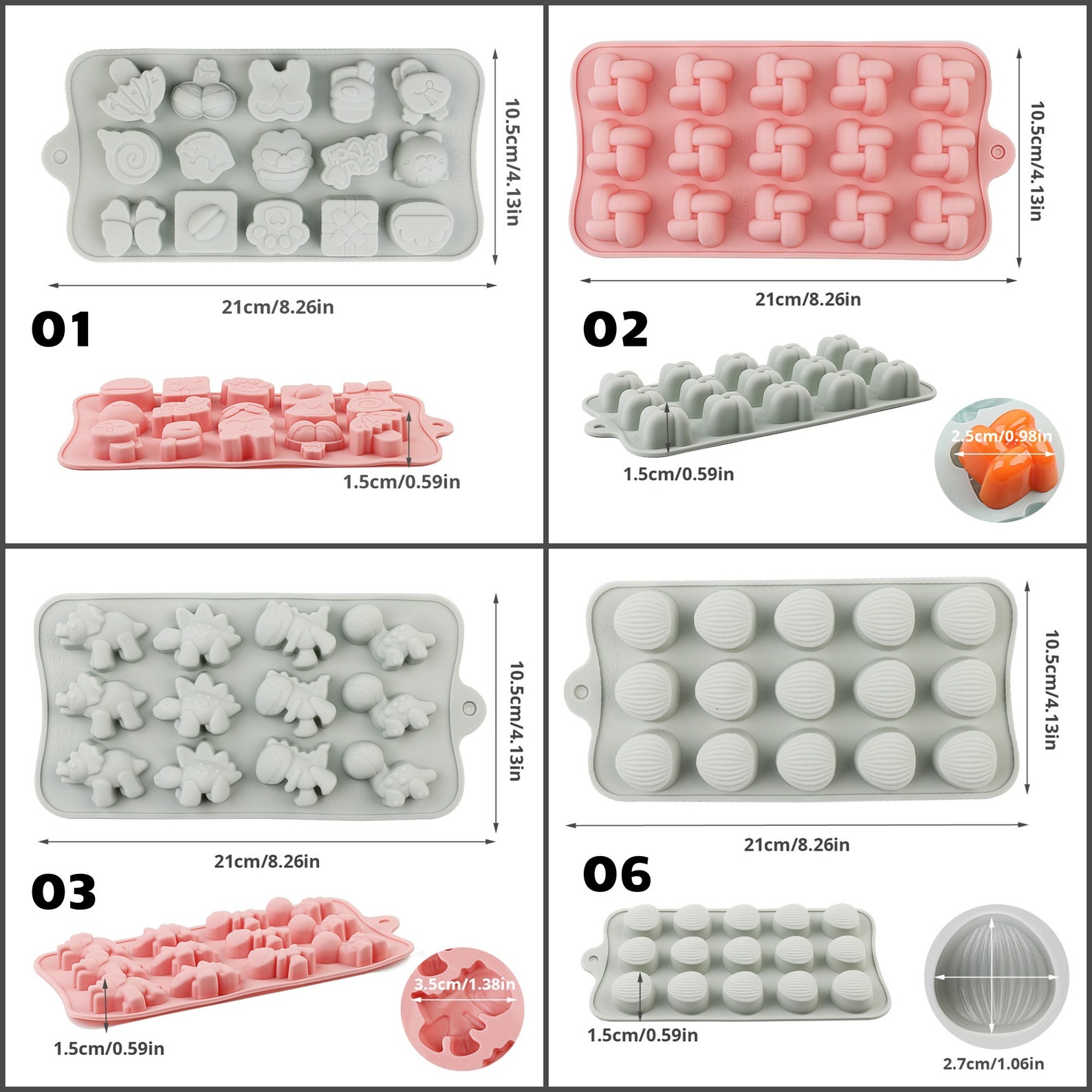 Petit Fours Silicone Molds Candy Mold Chocolate Mold Etsy