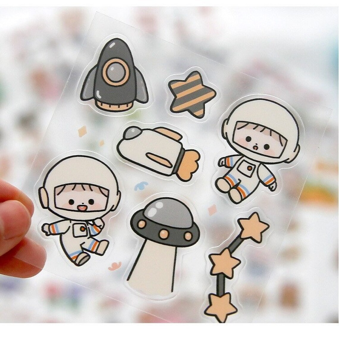 100 Sheets/set Kawaii Telado Cream Rabbit Stickers Gift Box Etsy