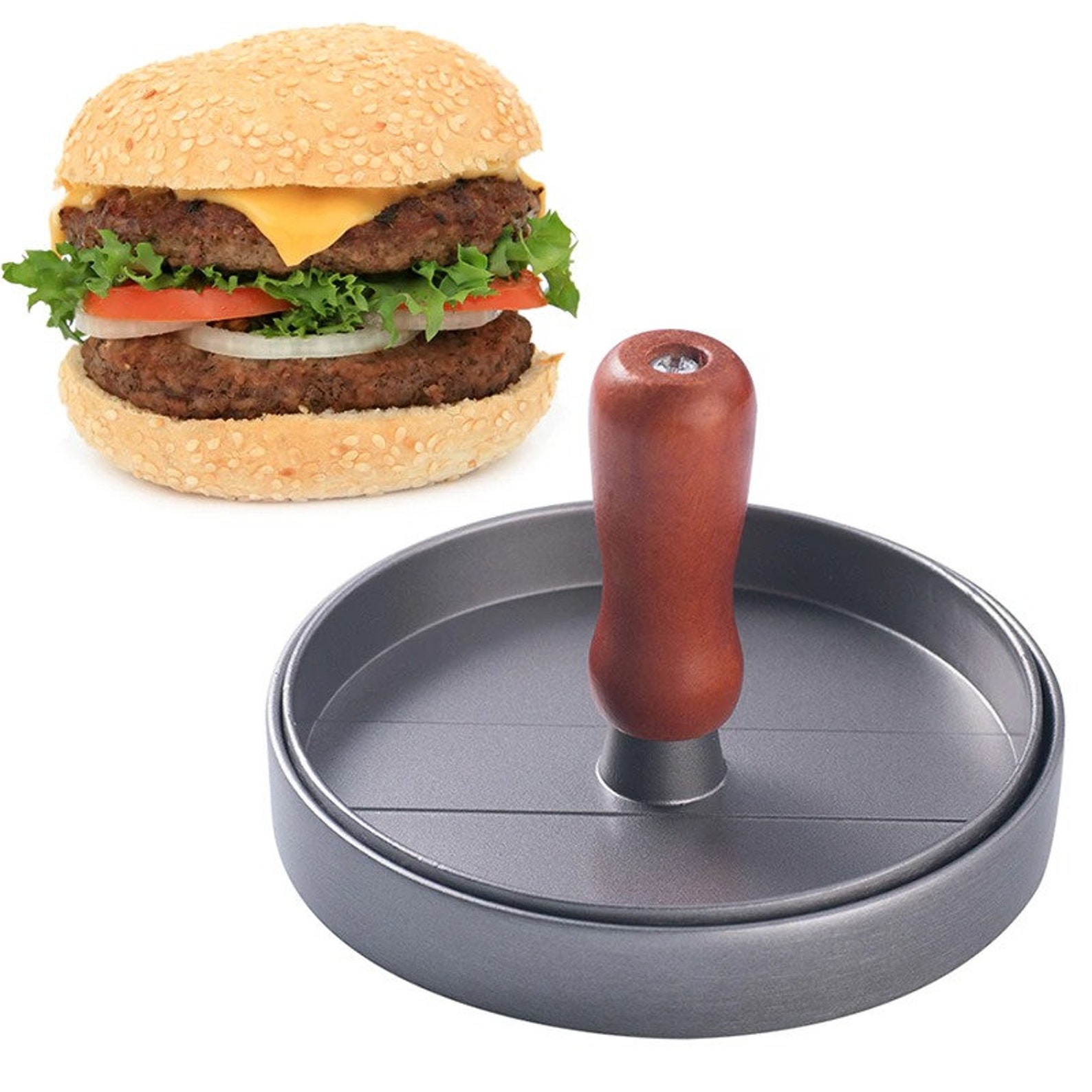 Aluminium Burger Press Hamburger Maker für gefüllte Burger Etsy