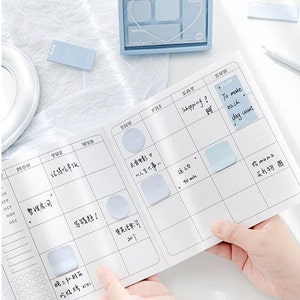 210 Sheets/box Cute Mini Sticky Notes Set 7 Colors Index Memo Notes ...