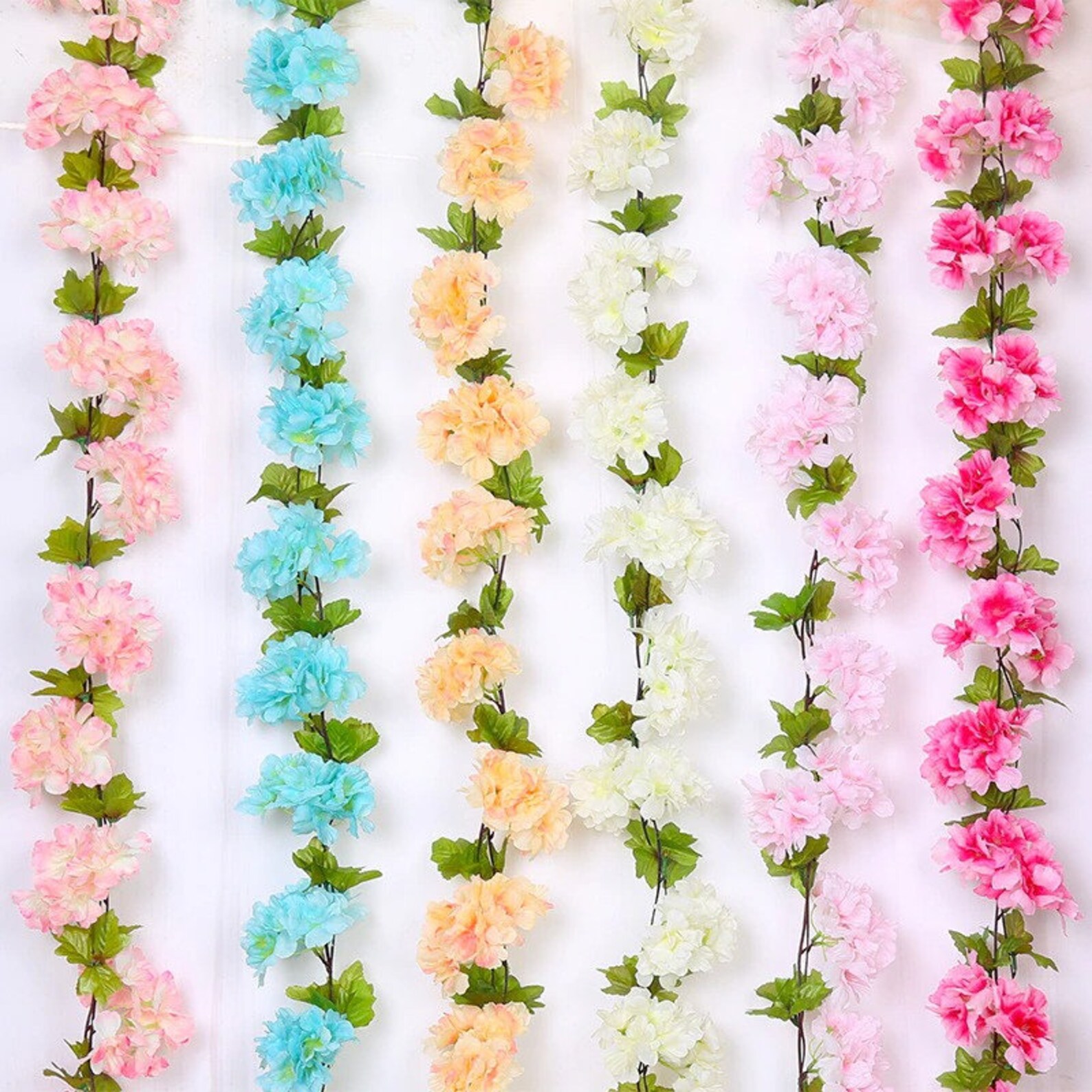 2.3m Beautiful Sakura Flower Cherry Blossom Flower Garland Etsy