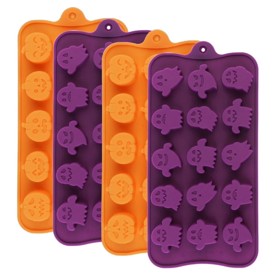 Halloween Pumpkin Shape Chocolate Candy Silicone Molds