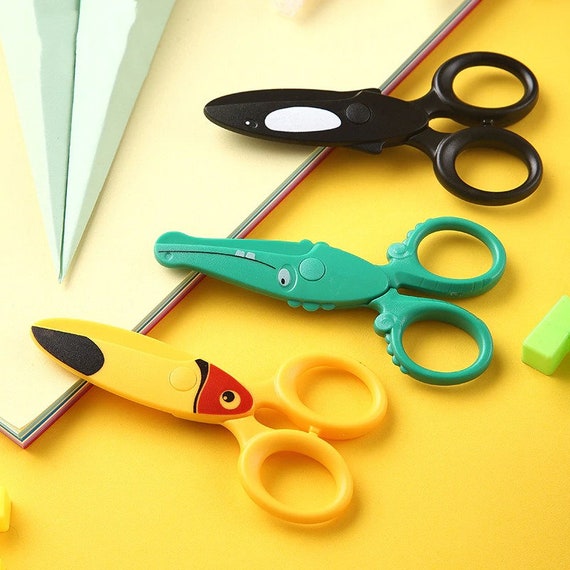 Child Scissors For Toddlers Safety Scissors DIY Photo Plastic Student  Scissor Paper-cutting For Kids Children DIY Art Craft