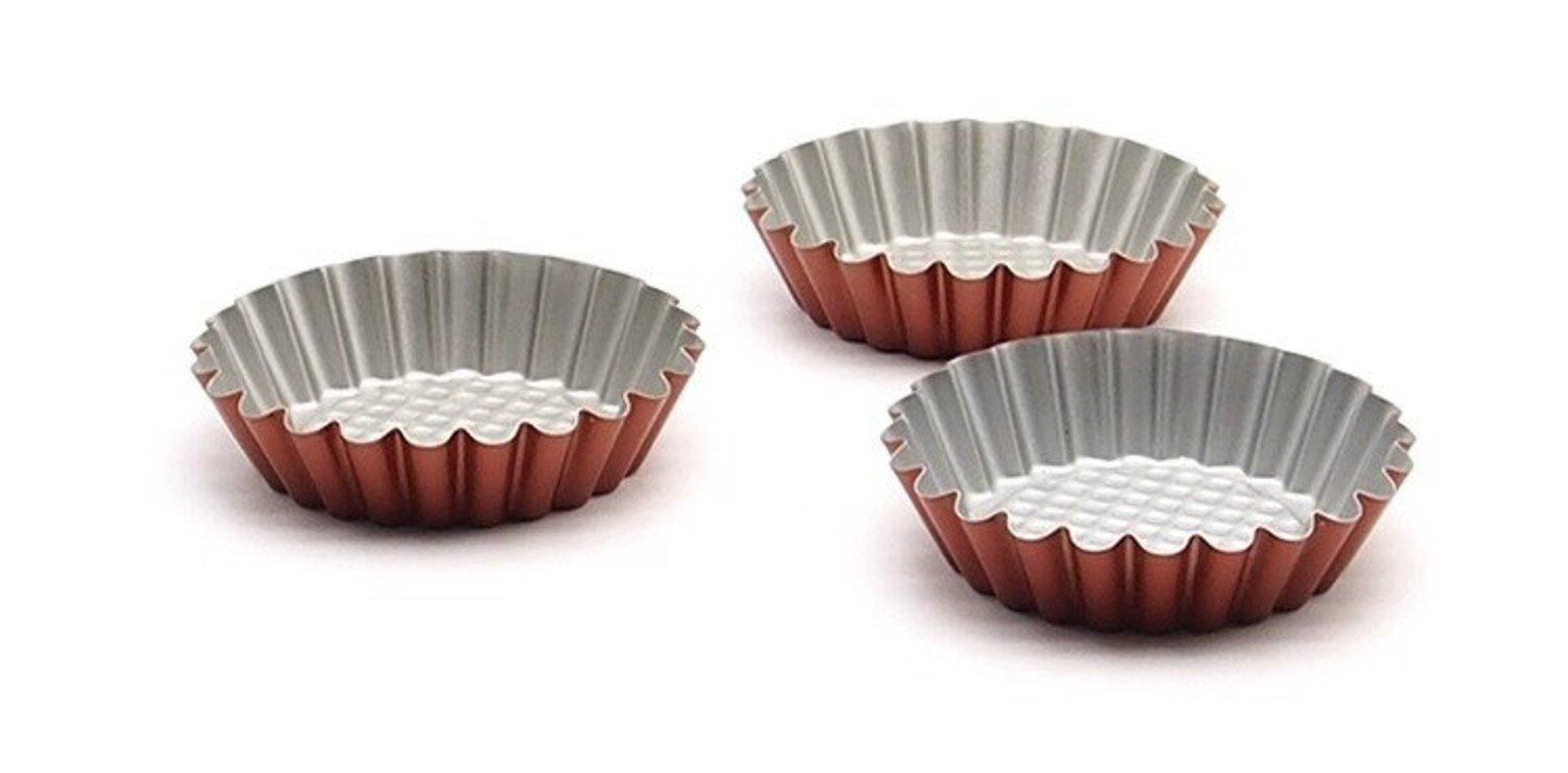 12Piece NonStick Carbon Steel Mini Tart Pans Reusable Round Etsy