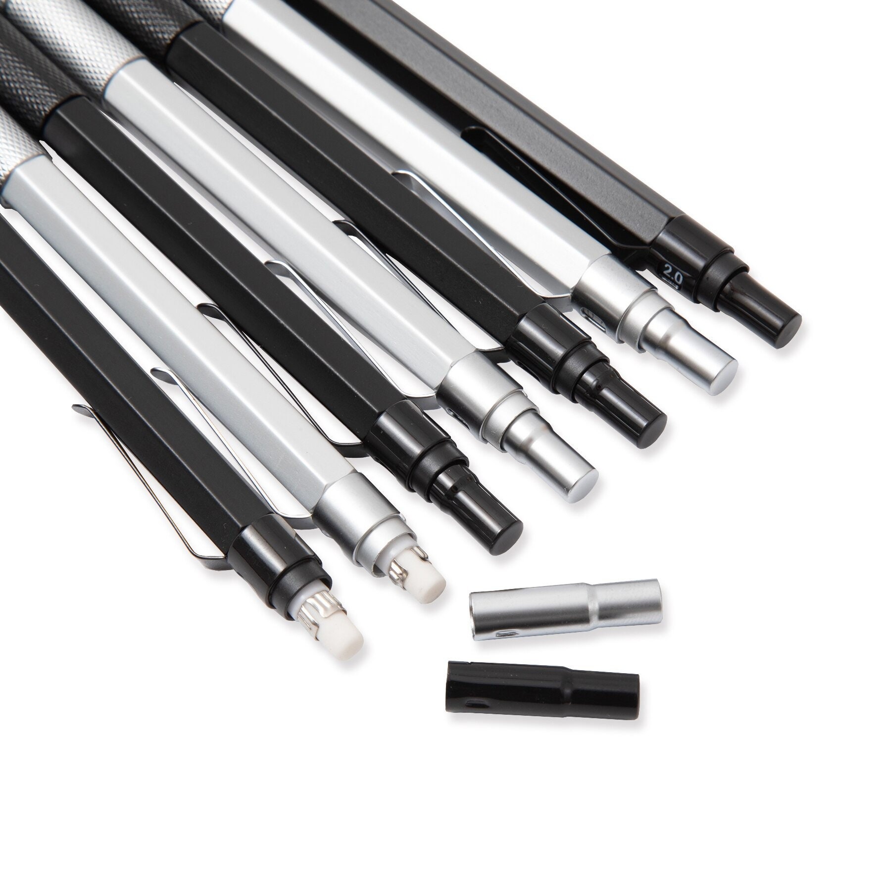 M&G Full Metal Mechanical Pencil Set With 0.3 0.5 0.7 2.0mm Etsy