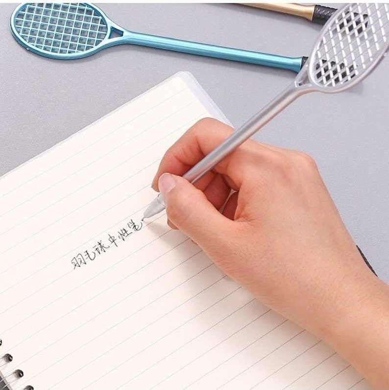 4 Pcs/lot Cool Tennis Racket Ballpoint Pen Kids Sport Pen Etsy