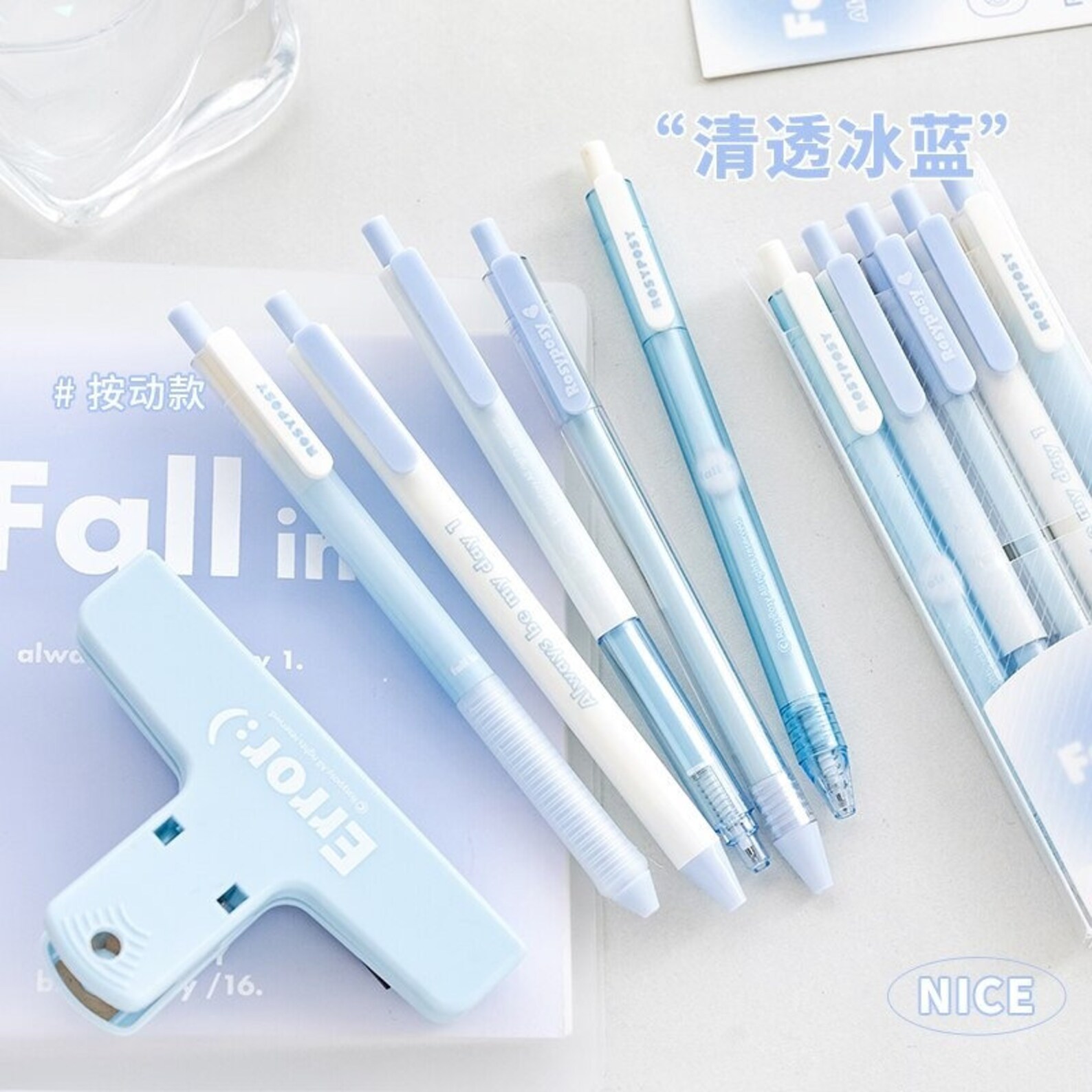 5 Pcs/pack Blush Color Design Gel Ink Pen Set Gradient Etsy