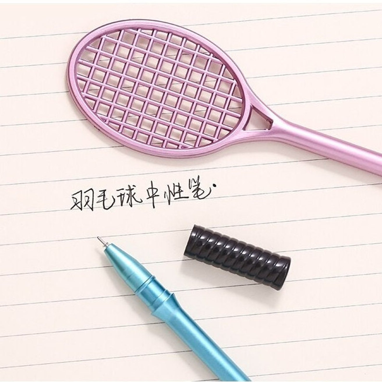 4 Pcs/lot Cool Tennis Racket Ballpoint Pen Kids Sport Pen Etsy