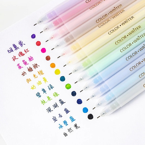 6 pièces surligneurs à paillettes stylos de couleur - Temu France