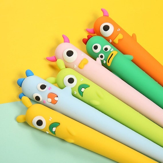 6pcs cute cartoon pens gel pen stationery cute japanese school