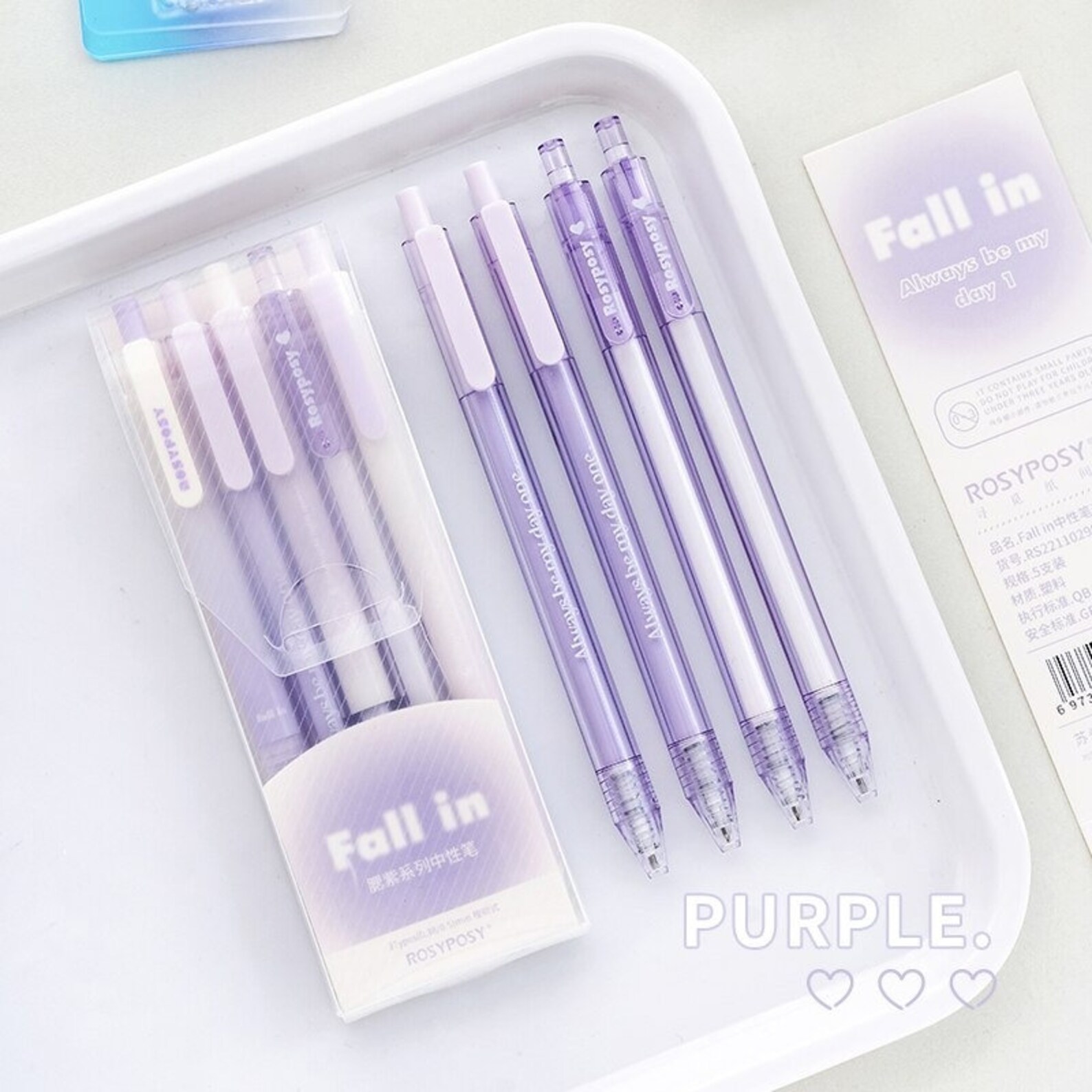 5 Pcs/pack Blush Color Design Gel Ink Pen Set Gradient Etsy