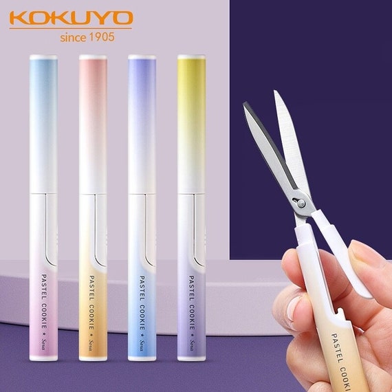 Mini Color Folding Scissor Pen Cutter Portable Size Safe Ceramic