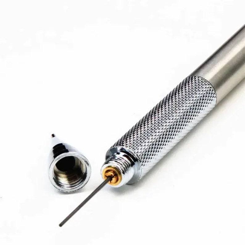 5 Pcs/Set Professional metal Mechanical Pencil Art Drawing Design HB 2B Black Pen Copper Stainless Steel image 5
