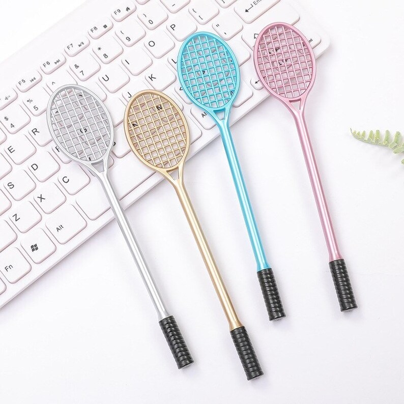 4 Pcs/lot Cool Tennis Racket Ballpoint Pen Kids Sport Pen Etsy