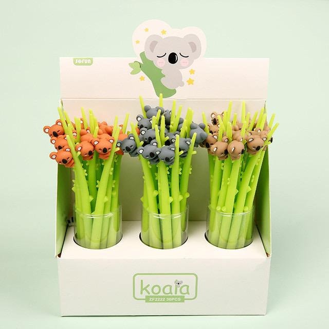 05 mm Süßer Gummi Koala Gel Tinte Stift. Koala Stift | Etsy