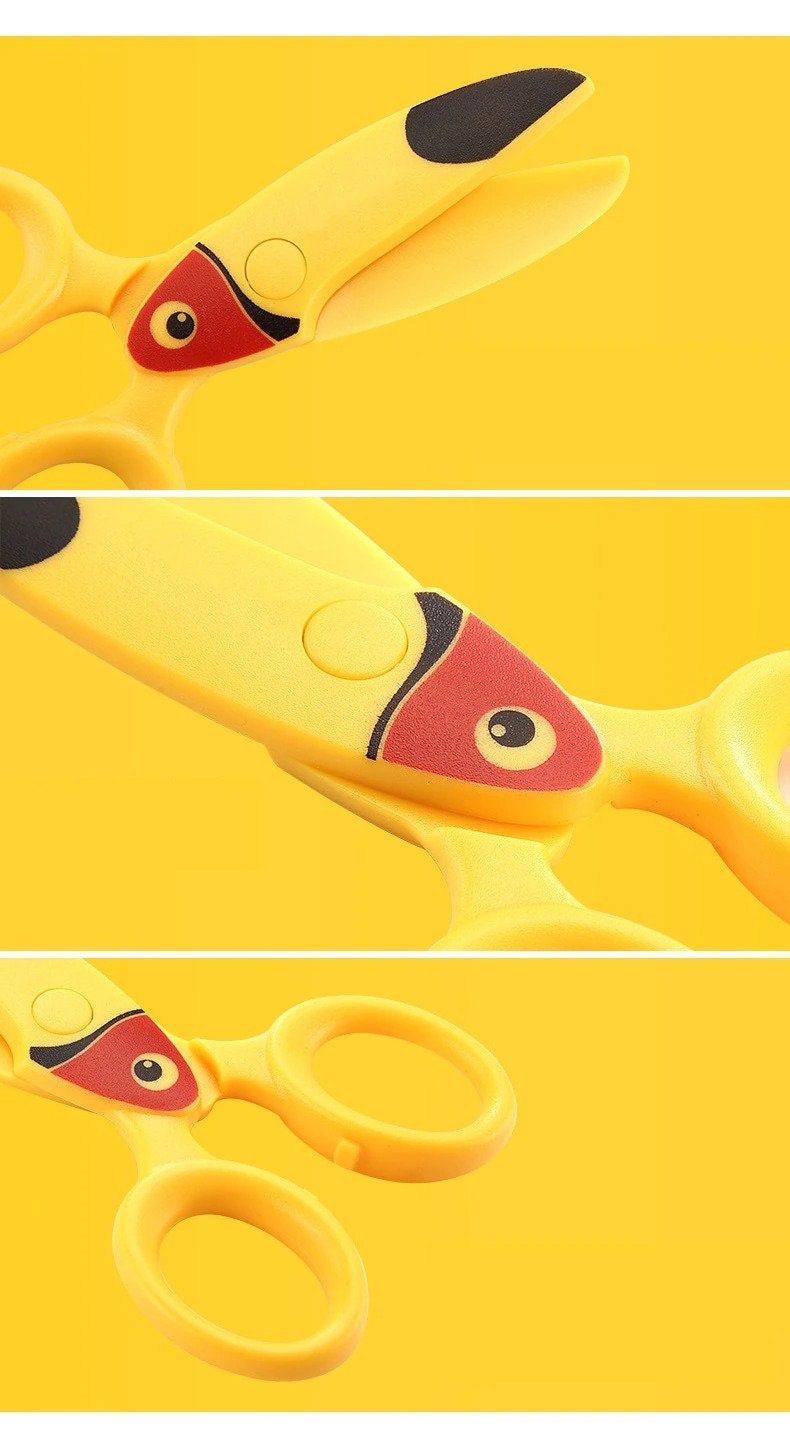 Cute Cartoon Plastic Safety Scissors for Kids Children Knife Cutter for DIY  Paper Handwork, Kindergarten Scissors -  Norway