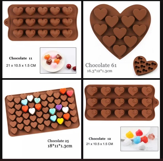 Onverschilligheid verwijderen Atticus 3D Hart vorm chocolade mallen Hart vormen voor bakken - Etsy Nederland