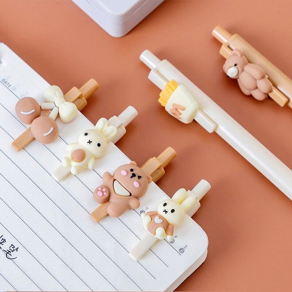 6pcs/lot 0.5mm Kawaii Cartoon Rabbit Gel Ink Pens School Office Writing  Supplies Stationery