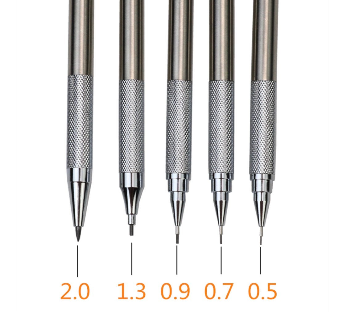 Replacement mines for retractable pencil - HB 0,5 mm - Constructor  Zeichentechnik