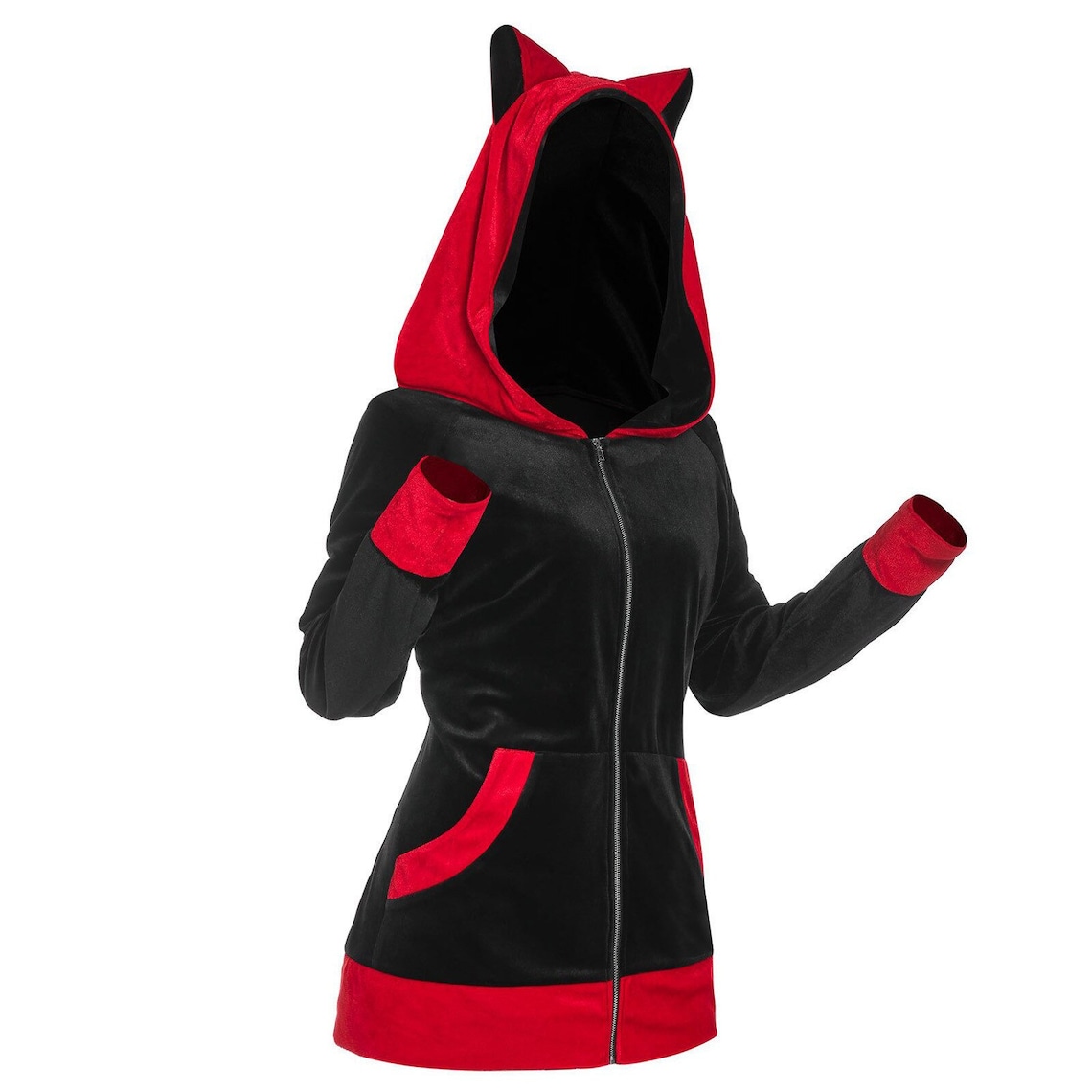 Kitten Ear Hoodie
 Cat Ears hoo Women sCat Hoo with adorable solid